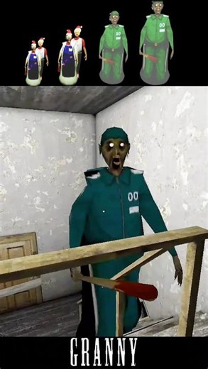 Rod Mod Granny as Grandpa vs Set Granny || Samll to Large || Funny Trolling Granny's 👊🤗 #shorts