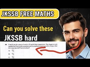 Can You solve JKSSB Maths question easily😄😄