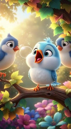 “Baby Bird’s Funny Singing Story | Cute 3D Kids Cartoon”