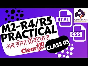 Module Code- M2-R4/R5 |Web Designing & Publishing|NIELIT OLEVEL Practical |OLEVEL 2021|Class-03