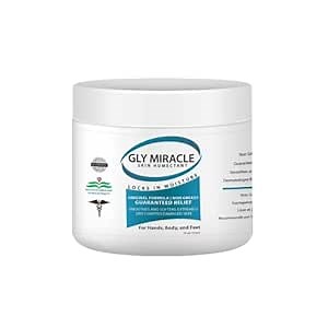 GLY MIRACLE Moisturizing Body Cream, 16 oz Jar - Non-Greasy Skin Humectant for Extremely Dry Skin, Hands, Body, and Feet, Light, Fresh Scent with Pure Glycerin for Nourishing Hydration
