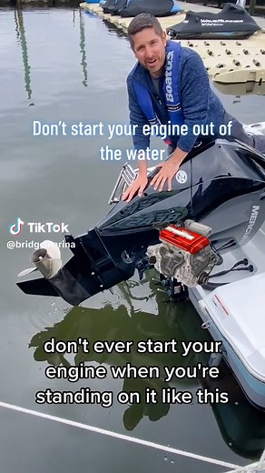 319K views · 1K reactions | Basic Boating Tip: don't start your engine out of the water #boating #learntoboat #boatingtips #yourbridgetoboating #BOAT #lakehopatcong #highlandsnj #bridgemarina | Bridge Marina, Inc. | Facebook