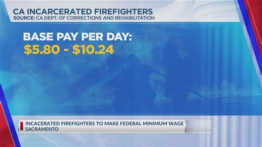 Incarcerated firefighters to make federal minimum wage
