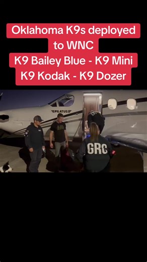 Oklahoma K9s Search and Rescue Deployment in North Carolina