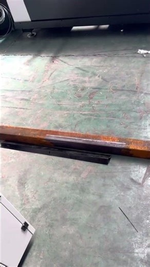 Rust removal test of 6000W continuous cleaning machine