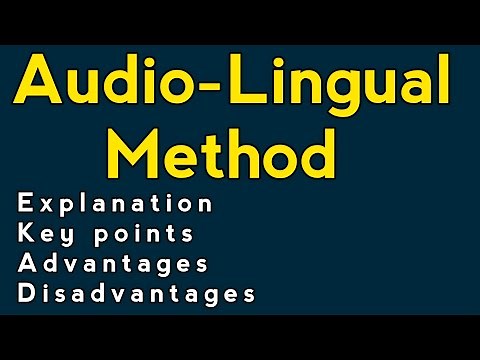 Audio-Lingual Method | Audio-Lingual approach | Audio lingual method | What is Audio-Lingual Method