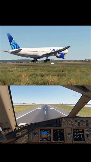 [플심] 유나이티드 B777-200ER 호주 시드니공항 착륙/ -138 FPM #msfs #landing #unitedairlines #b777 #pmdg #cockpitviews