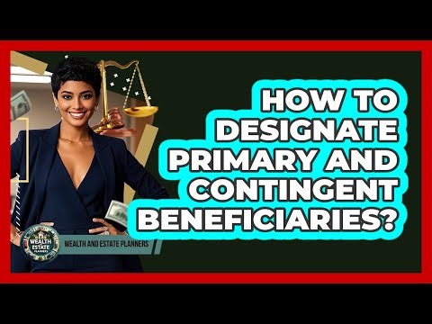 How To Designate Primary And Contingent Beneficiaries?