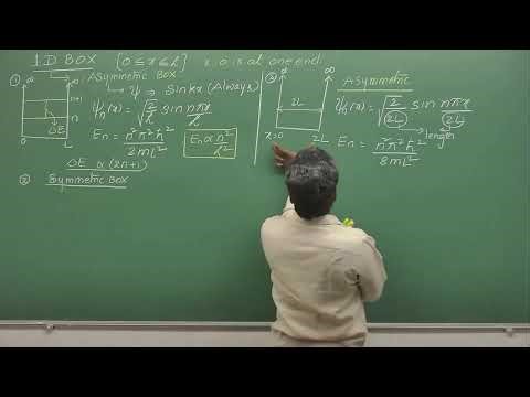 13. Applications of 1D Box Part-2 (For JL/DL/ Asst Prof Exams)