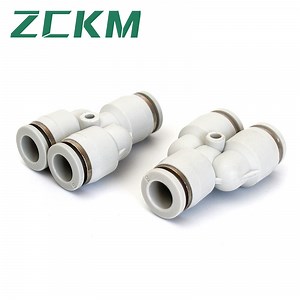[Hot Item] Premium White Connect Pipe Fittings for Efficient Pneumatic Systems