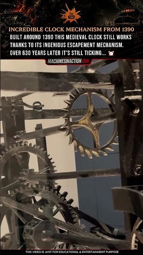 Incredible Clock Mechanism From 1390 ⏰