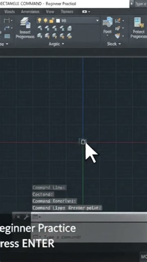 How to Draw a Rectangle in AutoCAD 📐 | AutoCAD for Beginners #Shorts