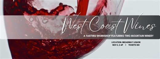 Discover award winning wines from the Cascade Mountain Range, grown in a lush, rain shadow effect acreage tended by the same family for over 70 years. Two Mountain Winery prides itself on being Sustainable Winegrowing Certified in Washington State, so future family generations can continue to cultivate the same vines and care for the same land. Sample wines and learn about each variety from a Two Mountain Winery expert. Tickets are $10, available at Broadway Liquor. Call (701) 852-7474 or messag