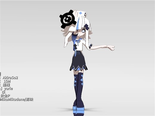 【凹凸MMD/oc】Anke改服·绑骨展示✨