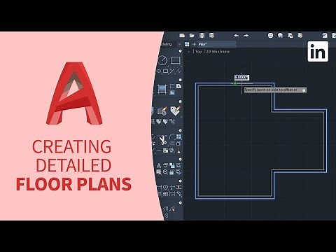 AutoCAD Tutorial - CREATING Detailed FLOOR PLANS
