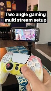 Two angle gaming livestream setup with two phones | Multi stream gaming with face cam and gameplay