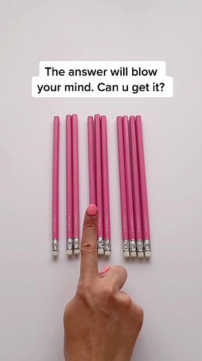 Mind-Blowing Pink Pencil Math Puzzle | Can You Solve It?