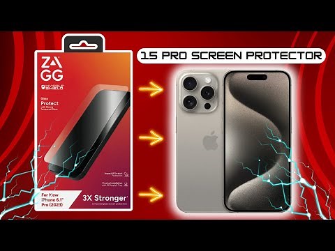 ZAGG Glass Screen Protector for iPhone 15 Pro : How To Install