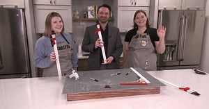 Crafting with the Katies: Make a snowman snow measuring stick!