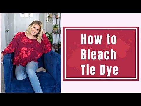 How to Reverse Tie Dye // Tie Dye with Bleach Step by Step Tutorial