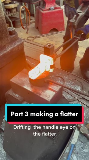 Forging a Flatter: Handle Eye Drifting Process