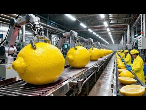 Inside the Green Lemon Megafarm: From Orchard to Everyday Life! (Full Process)