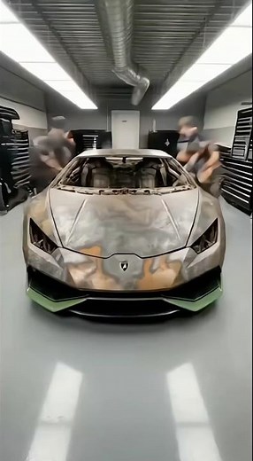 Burnt Lamborghini Huracán Rebuilt in 10 Seconds | Insane Restoration Time-Lapse #Lamborghini