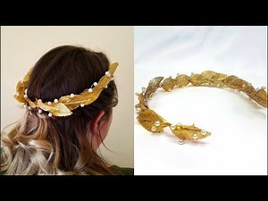 How to Make a Greek Goddess Crown! Super Easy!