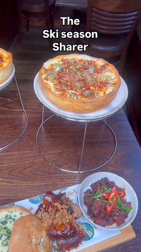 6.6K views · 21 reactions | Perfect little collection of cheesy starters and gigantic in weight deep dish pizza pies to get you through the winter | American Pies Mcr | Facebook