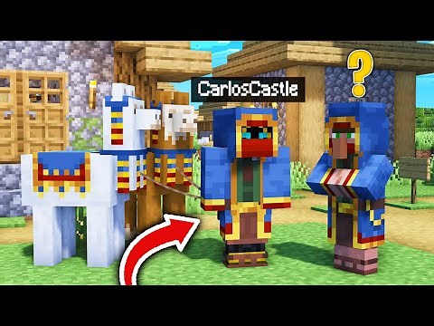 Encuentro una ALDEA para DISFRAZARME de ALDEANO en MINECRAFT! 😂¿Aldeano infiltrado?