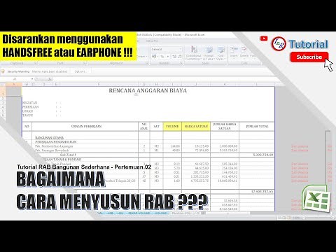 |02| Bagaimana cara menyusun RAB ?