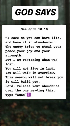 God Says You Will Thrive Not Just Survive | John 10:10
