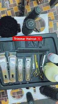 Clean & Sharp Trimmer Haircut ✂️ | Quick Fade Look | Men’s Grooming Tips 🔥| #youtubeshorts #trend