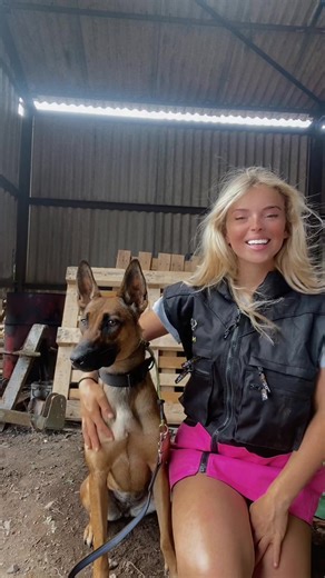 Female Dairy Farmer Country Life with Animals