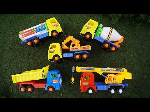 Xe Múc Đất / Xe Máy Xúc / Xe Cần Cẩu Xúc Cát / Xe Tải / Xe Trộn Bê Tông / Tìm Xe Ô Tô Đồ Chơi