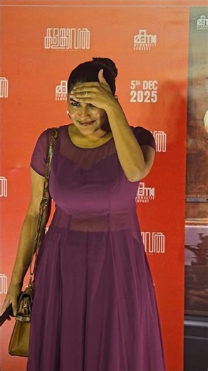 Gayathri Ashok at Kalamkaval Red Carpet! ✨| Kalamkaval | Mammootty | Vinayakan