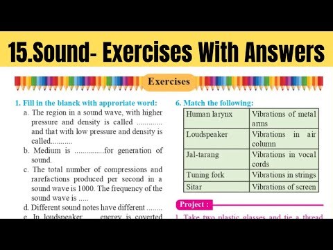 🛑8th Science |Chapter 15| Sound | Exercises With Explanation| #Maharashtra State Board