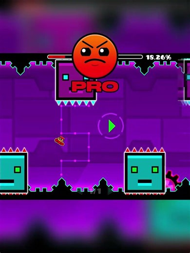Geometry dash NOOB vs PRO vs HACKER #gd #shorts #gaming #trending #challenge #impossible