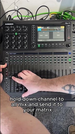Allen and Heath QU5 Set up Matrix - #soundengineer #audio #beginner #musictech
