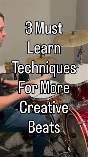 3 Must Learn Techniques for Creative Beats | Beginner Tutorial #drumtutorial #drumtechniques
