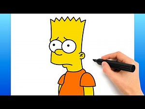 How To Draw A Bart Simpson Sad (Easy Drawing Tutorial)