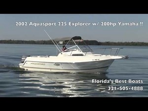 2002 Aquasport 225 Explorer w/ 200hp Yamaha!!