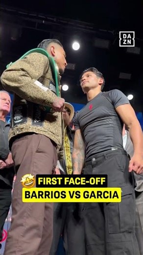 INTENSE FIRST FACE-OFF ‼️🇺🇸 Mario Barrios vs. Ryan Garcia 🇺🇸 #shorts