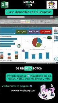 Dashboard📊 SST con Ms Excel y Visual Basic para Aplicaciones