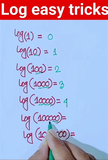 logs easy tricks #mathsolution #logarithm #exponent #mathequation #viralshort #algebra #squareroot