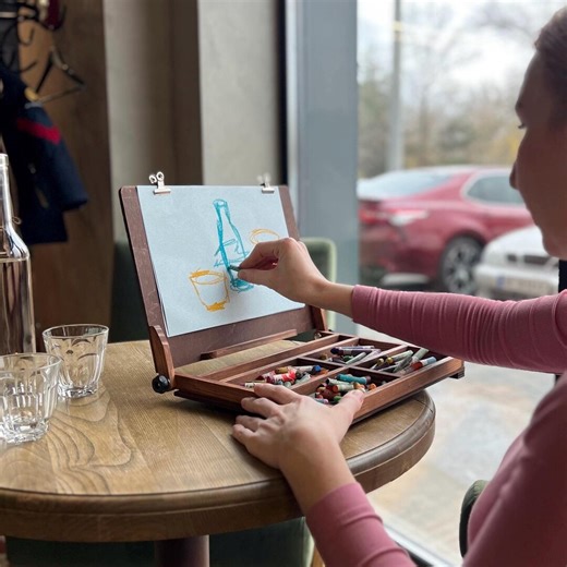 Pochade Box for Pastel & Paint Box Easel ,christmas Art Gift - Etsy