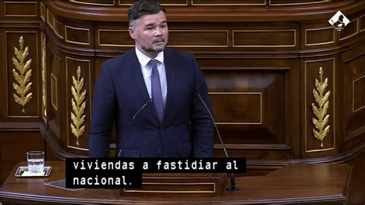 Ho sento, però el Sr Rufián ha trencat totes les línies vermelles admisibles en política.Es un personatge tòxic, pel seu propi partit i per l’independentisme.