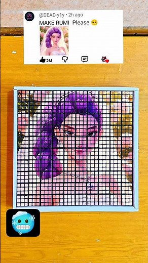 Creating "RUMI" From Rubik's Cube 🥶😱 #viral #rubikscube #shorts 😊😊