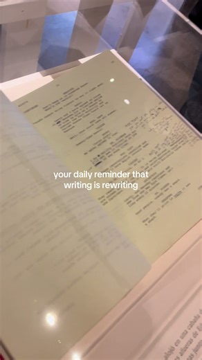 Seeing the different iterations of scripts from Jaws was so inspiring and heartening—even the greatest pieces of art didn’t start that way!! (Also Spielberg has a page of notes that just says “shark facts” and I’m so deeply obsessed with that.) #writersoftiktok #writersoftiktok