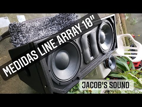 Sistema Line Array 10" Medidas!!!!